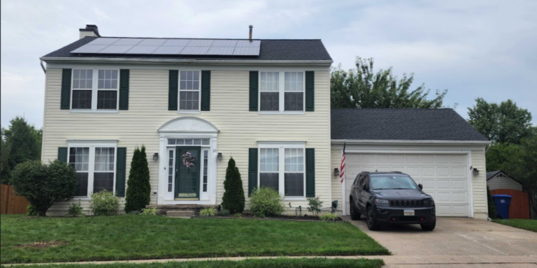 Solar panels on a rooftop, illustrating benefits for home energy efficiency